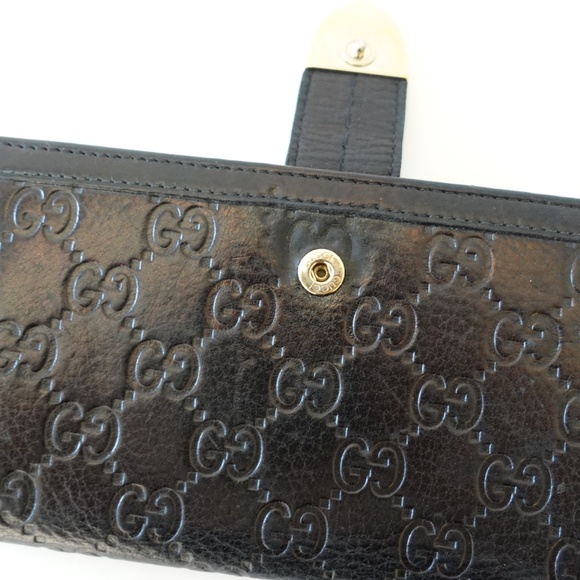Gucci “Signoria” Continental Wallet – Black Guccissima Leather - Picture 4 of 6